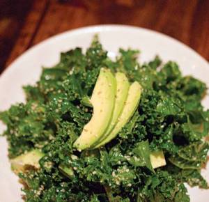 Kale and avocado salad